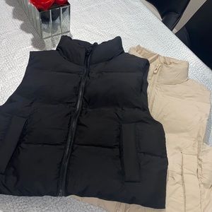 Zara puffer vests